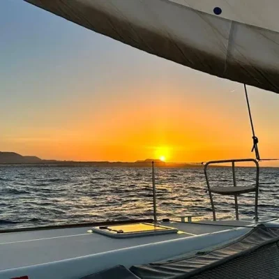 Catamaran Toern Fuerteventura at Sunset